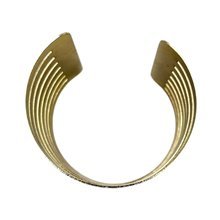 African Handmade Ufuatano Brass Cuff Bracelet