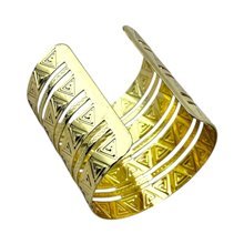 Handcrafted Brass Mdundo Cuff Bracelet