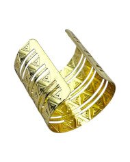 Handcrafted Brass Mdundo Cuff Bracelet