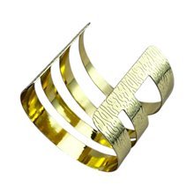 Dhahania Handcrafted African Brass Bracelet Cuff