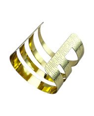Dhahania Handcrafted African Brass Bracelet Cuff