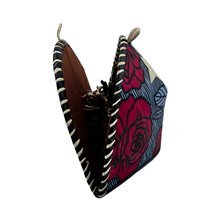 African Rose Kitenge Clamshell Nativity Open