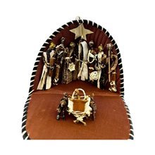 Rose Kitenge Clamshell African Nativity