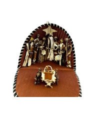 Rose Kitenge Clamshell African Nativity