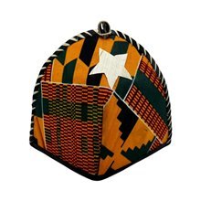 Kente Clamshell African Banana Fiber Nativity