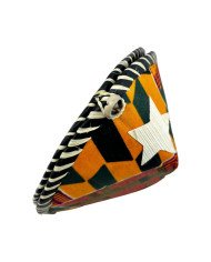 African Kente Clamshell Banana Fiber Nativity