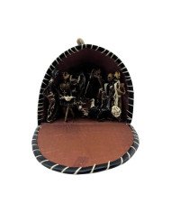 Orange Masai Shuka Clamshell Nativity