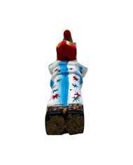 Handcarved African Safari Giraffe Pajama Ornament