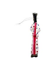 African Handmade Whimsical Safari Zebra Pink Pajama Ornament