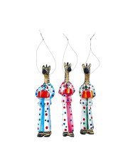 Whimsical Safari Zebra Pajama Ornament Variations