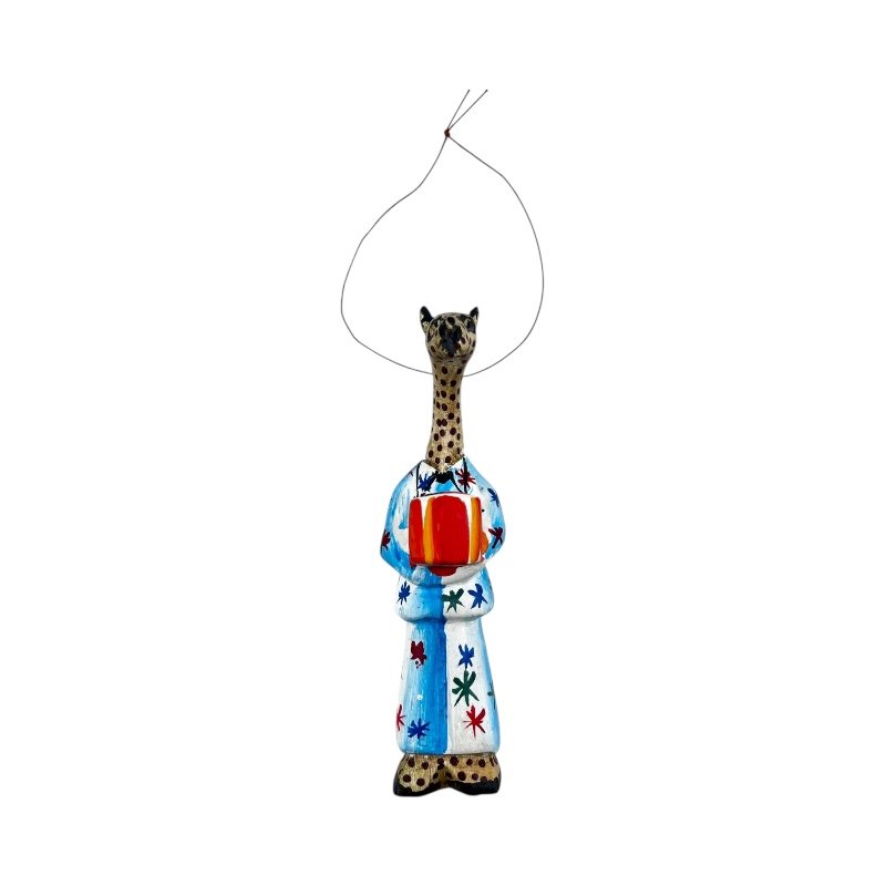 Whimsical Safari Cheetah Pajama Ornament
