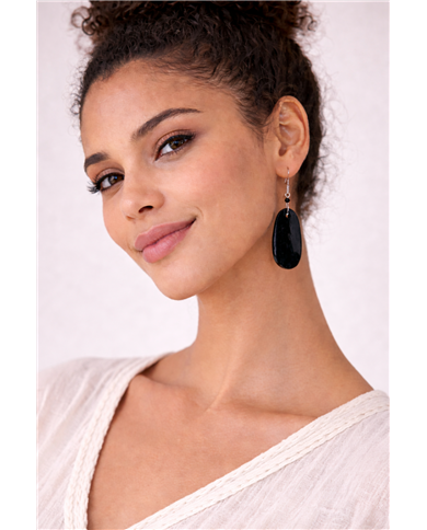 Handmade Giza Cow Horn African Earrings