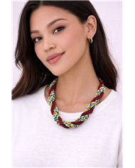 Iliyounganishwa Handmade African Maasai Bead Necklace