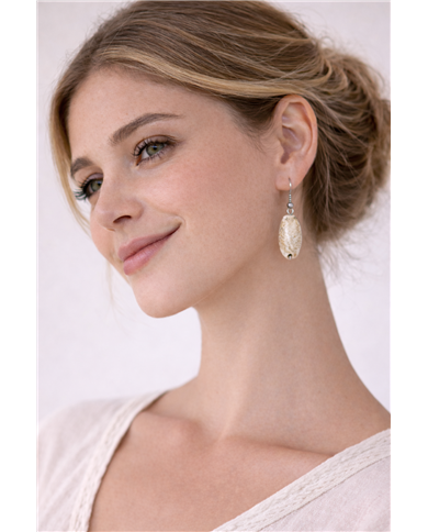 Ganda African Handmade Shell Earrings