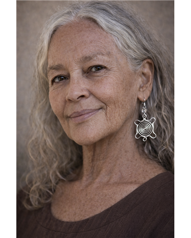 Kobe Handmade African Silver Wire Turtle Earrings