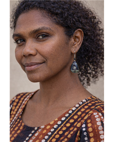 Kulia Handmade African Batik Bone Earrings