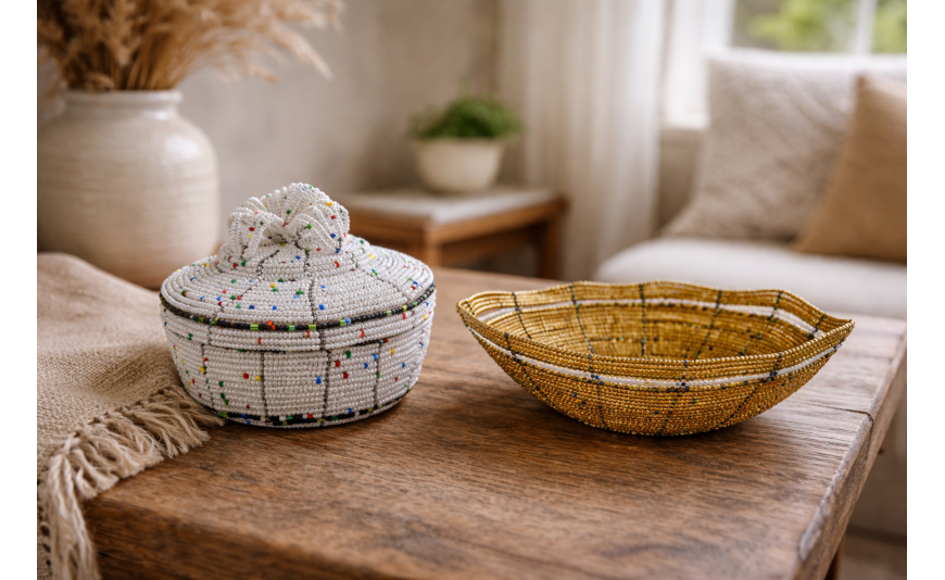 Explore the Rich Tradition of Maasai Bead Baskets: A Craft of Beauty and Function